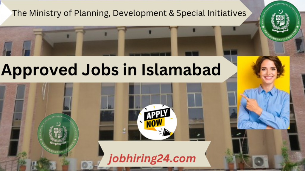 this image contain only organization name and focus keyword approved jobs in islamabad